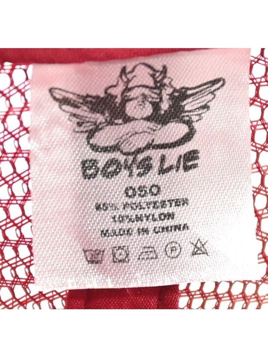 Boys Lie Corduroy Trucker Hat In Red